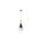 Nuvo Admiral 1-Light Pendant 6 in. Matte Black and Natural Brass White Opal Glass 60/7902 - alternate 3